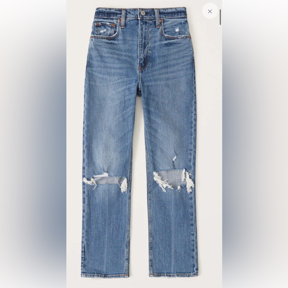 Abercrombie & Fitch Ultra High Ankle Straight 25L NWT